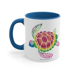 Turtle Accent Coffee Mug, 11oz