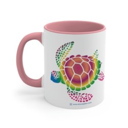 Turtle Accent Coffee Mug, 11oz