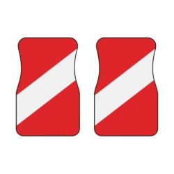 Flag Car Mats (2x Front)