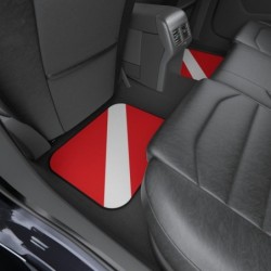 Flag Car Mats (Set of 4)