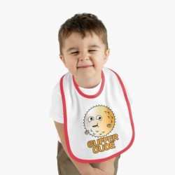 Puffer Baby Contrast Trim Jersey Bib