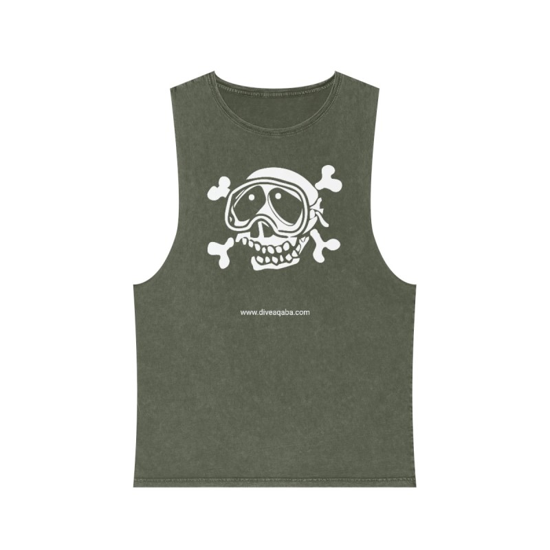 Pirate Unisex Stonewash Tank Top