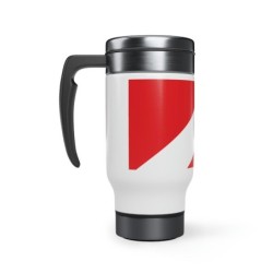 Flag Stainless Steel Travel Mug with Handle, 14oz