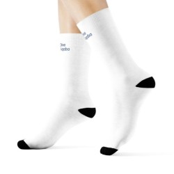 White Crew Socks